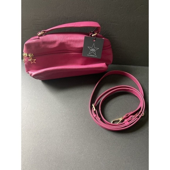 Area Stars Pink Barbiecore Clutch Crossbody Handbag Workwear Travel New Purse - Picture 1 of 5